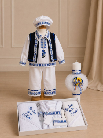 Set Traditional Botez - Set Traditional Botez - Costumas/Trusou/Lumanare Bogdan