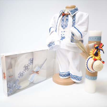 Botez Traditional - Set Traditional Botez - Costumas baietel/Trusou/Lumanare