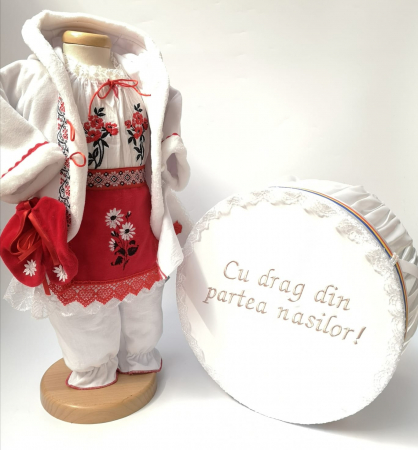 Set Traditional Botez - Set Traditional Botez  Fetita - Costumas + Cutie trusou
