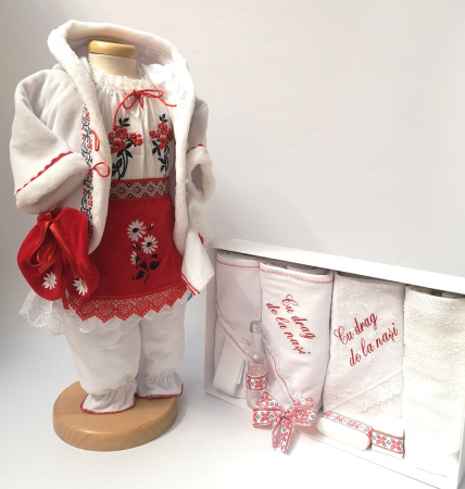 Botez Traditional - Set Traditional Botez Fetita - Costumas + Trusou