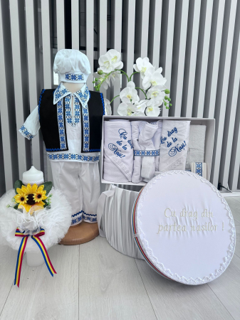 Set Traditional Botez - Set Traditional Botez - Costumas+Trusou+Cutie+Lumanare Baiat 7