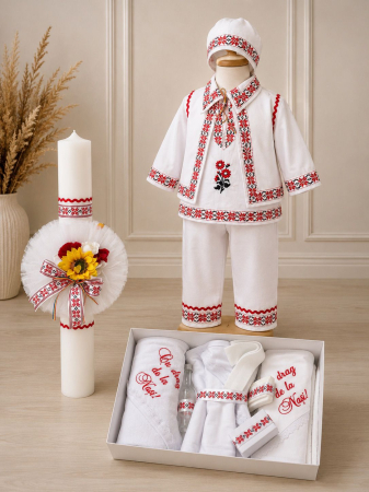 Set Traditional Botez - Set Traditional Botez - Costumas/Trusou/Lumanare Bogdan 2