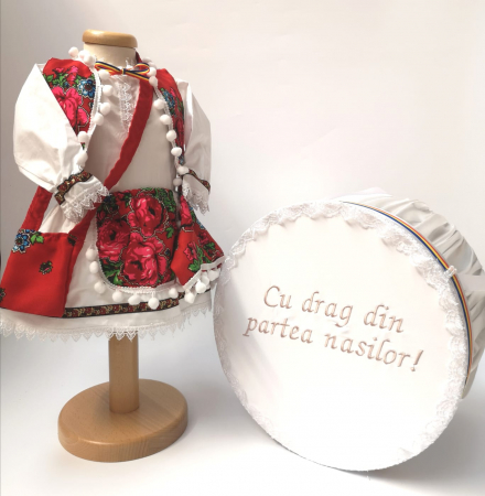 Set Traditional Botez - Set Traditional Botez  Fetita - Costumas + Cutie trusou 4