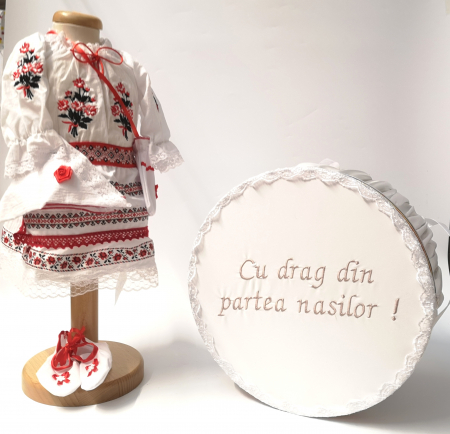 Set Traditional Botez - Set Traditional Botez  Fetita - Costumas + Cutie trusou 5