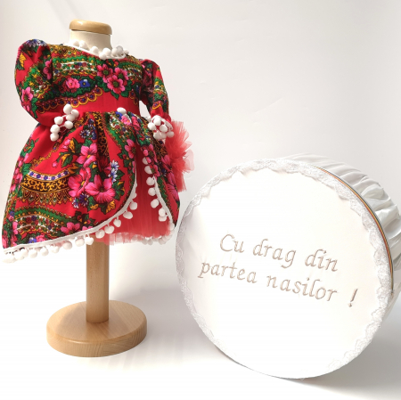 Set Traditional Botez - Set Traditional Botez  Fetita - Costumas + Cutie trusou TUL 2