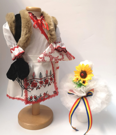 Set Traditional Botez - Set Traditional Botez Fetita - Costumas + Lumanare 3