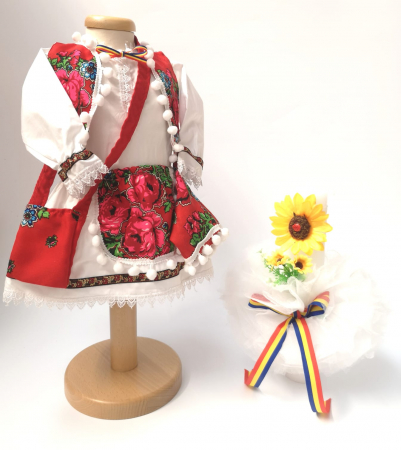 Set Traditional Botez - Set Traditional Botez Fetita - Costumas + Lumanare 4