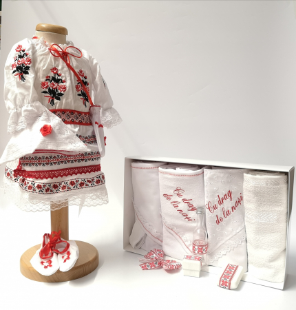 Set Traditional Botez - Set Traditional Botez Fetita - Costumas + Trusou 5