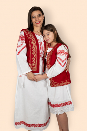 Set Mama / Fiica - Set Traditional Mama / fiica Rochie si vesta Olguta 2