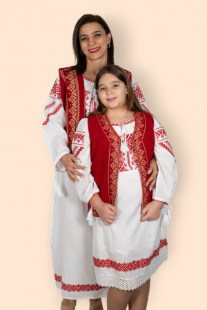 Set Traditional Mama / fiica Rochie si vesta Olguta 2 [1]