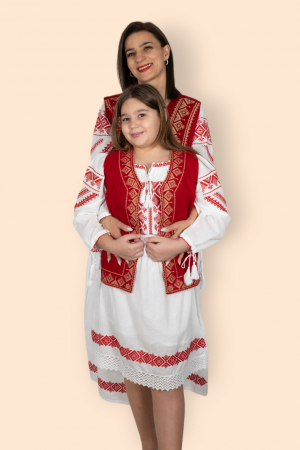 Set Traditional Mama / fiica Rochie si vesta Olguta 2 [2]