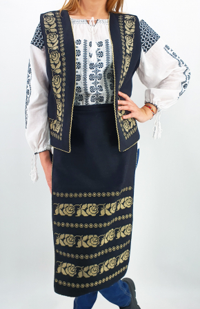 Set Vesta si Fote brodate cu model traditional  Alina 2 [0]