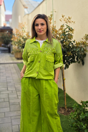 Cardigane si Geci - Compleu In Verde