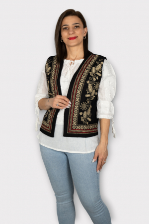 Femei - Vesta brodata cu model traditional Alina 20