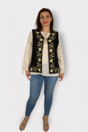 Vesta brodata cu model traditional Alina 21 [1]