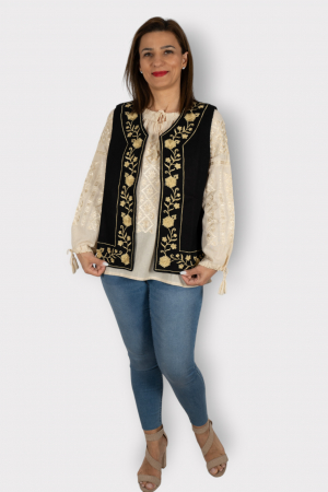Veste Traditionale - Vesta brodata cu model traditional Alina 21