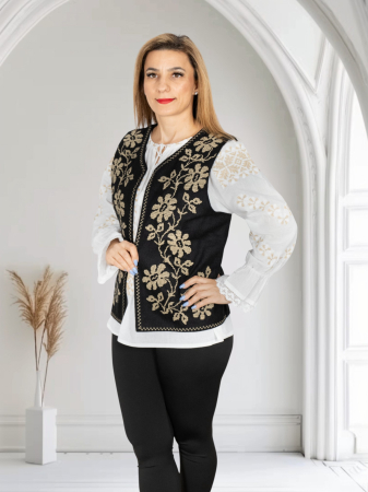 Veste Traditionale - Vesta brodata cu model traditional Alina 24