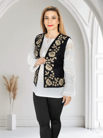 Veste Traditionale - Vesta brodata cu model traditional Alina 25