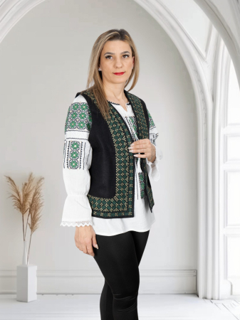 Vesta brodata traditional Luana [2]