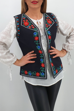 Vesta brodata cu model traditional Angi 2 [1]