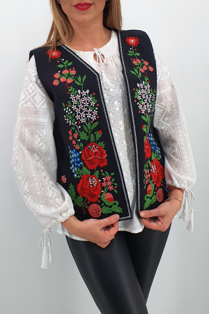 Vesta brodata cu model traditional Angi [0]