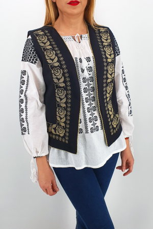 Vesta brodata cu model traditional Alina 2 [0]