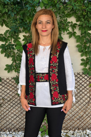 Costume Vesta si Fote traditionale - Vesta si Brau cu model traditional Minodora