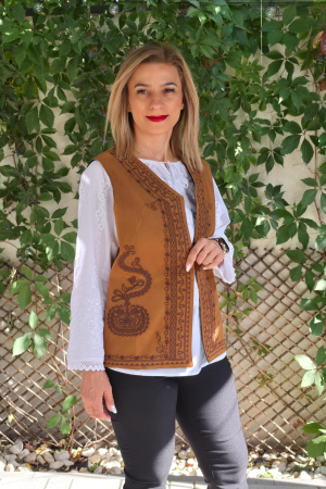 Veste Traditionale - Vestă piele întoarsă
