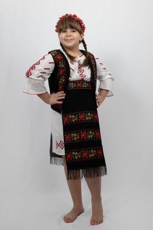 Fetite - Costum Vesta, brau si fota fetita