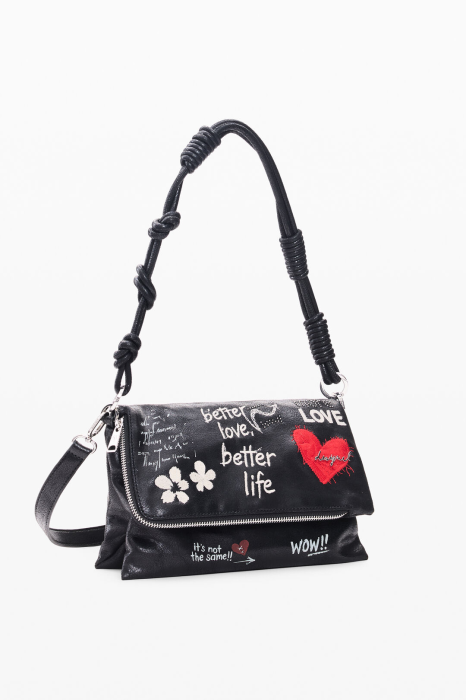 Geanta de dama crossbody Desigual, seria Wow Murano - Negru [2]