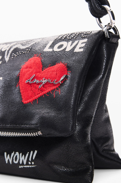 Geanta de dama crossbody Desigual, seria Wow Murano - Negru [7]