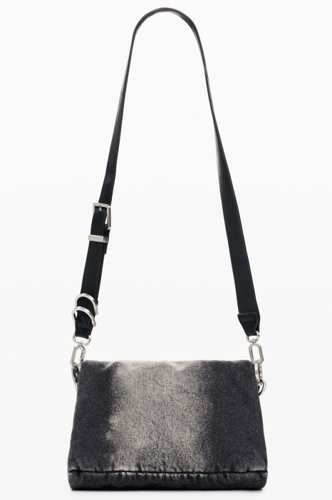 Geanta de dama crossbody  Desigual, seria Half Logo D - Gri inchis [5]