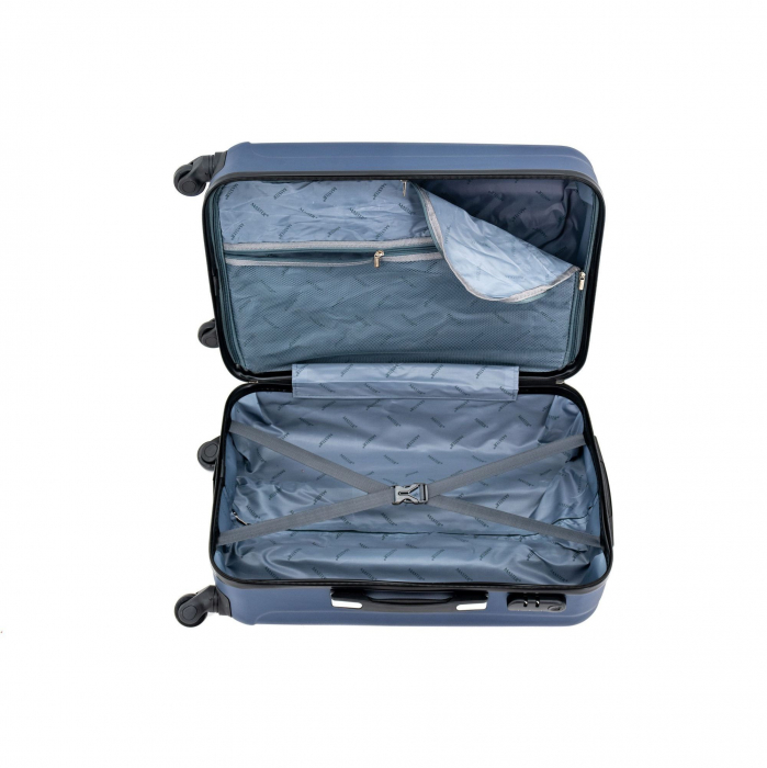 Troler mediu Costa 62 cm Master, ABS super usor, Albastru [7]