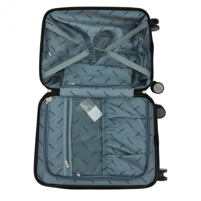 Troler mic Glamour 55 cm Lamonza, ABS flexibil, Rosu [5]