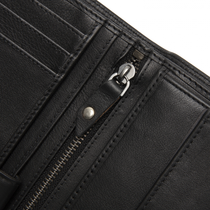 Portofel barbati, The Chesterfield Brand, cu protectie anti scanare RFID, din piele naturala, Leroy, Negru [6]