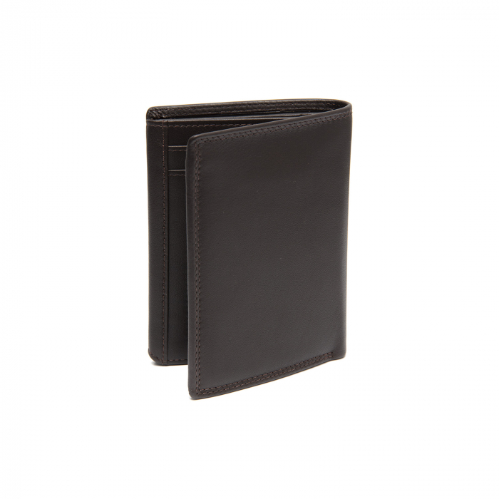 Portofel barbati, The Chesterfield Brand, cu protectie anti scanare RFID, din piele naturala, Leroy, Maro inchis [2]