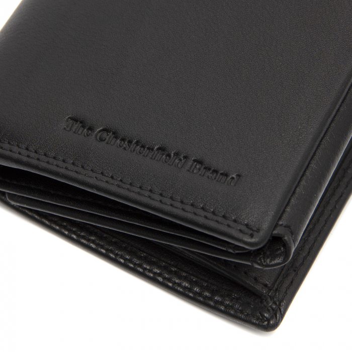 Portofel barbati, The Chesterfield Brand, cu protectie anti scanare RFID, din piele naturala, Leroy, Negru [4]