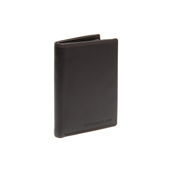 Portofel barbati, The Chesterfield Brand, cu protectie anti scanare RFID, din piele naturala, Hanson, Maro inchis [1]