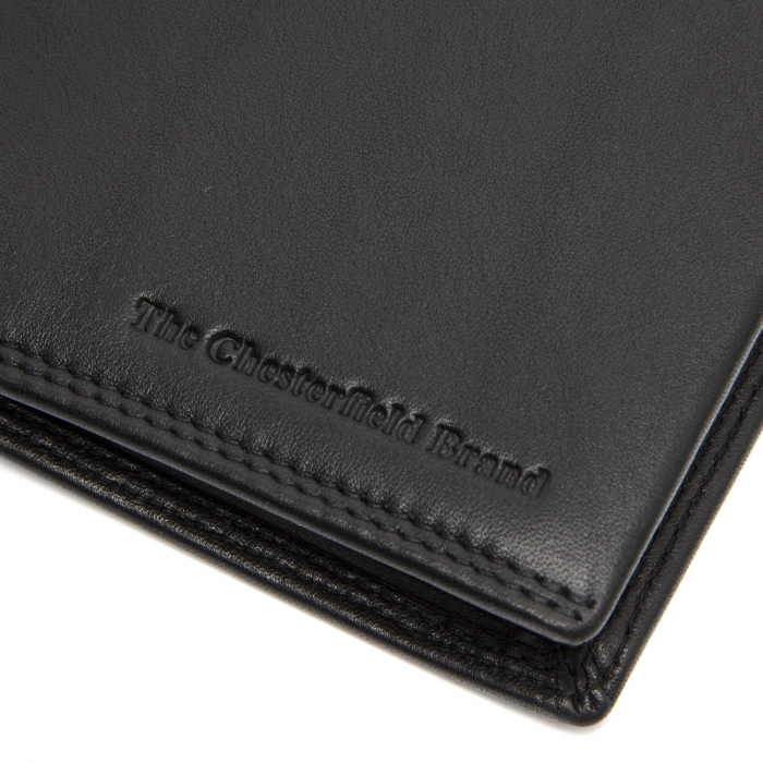 Portofel barbati, The Chesterfield Brand, cu protectie anti scanare RFID, din piele naturala, Hanson, Negru [2]