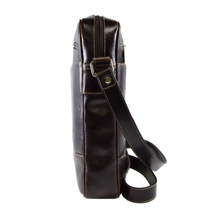 Borseta de barbati din piele naturala, model 029, Maro vintage [3]