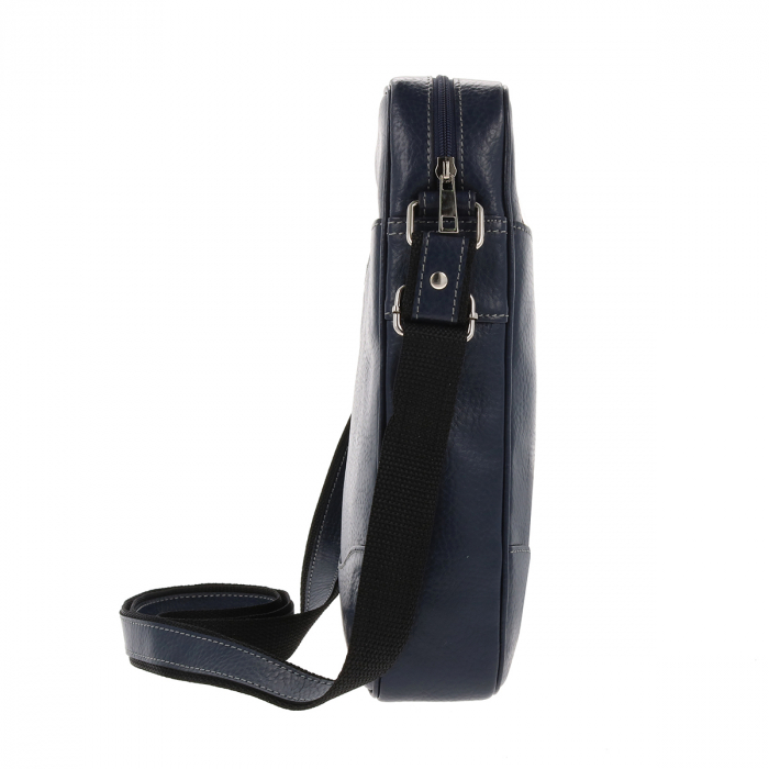 Borseta de barbati din piele naturala moale, model 029, Bleumarin mat [4]