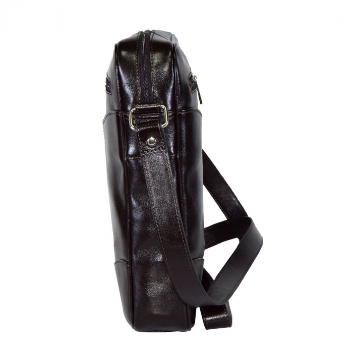 Borseta de barbati din piele naturala, model 029, Maro [4]