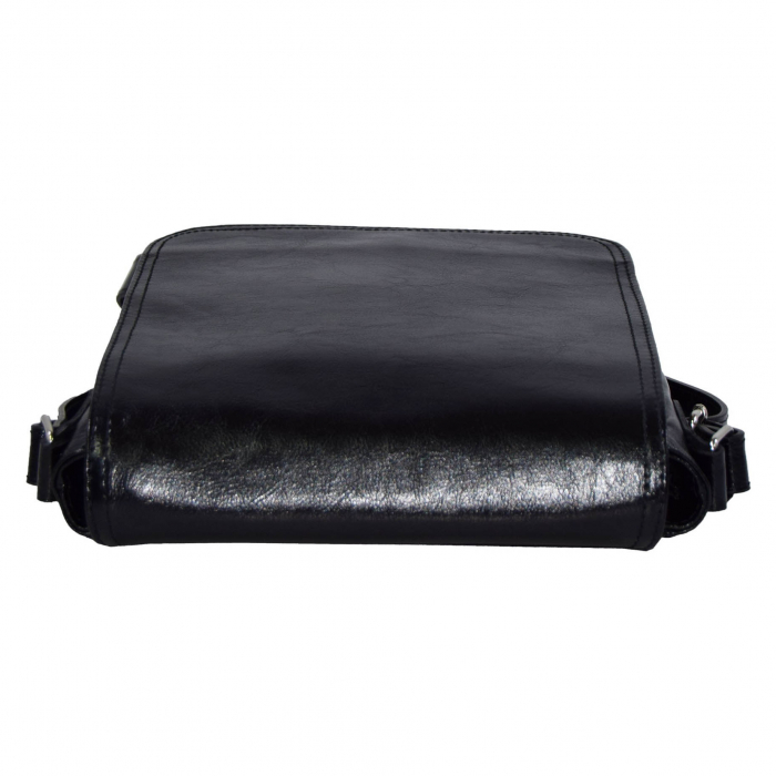 Borseta de barbati din piele naturala, model 04, Negru [6]