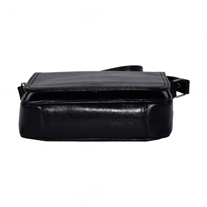 Borseta de barbati din piele naturala, model 04, Negru [7]