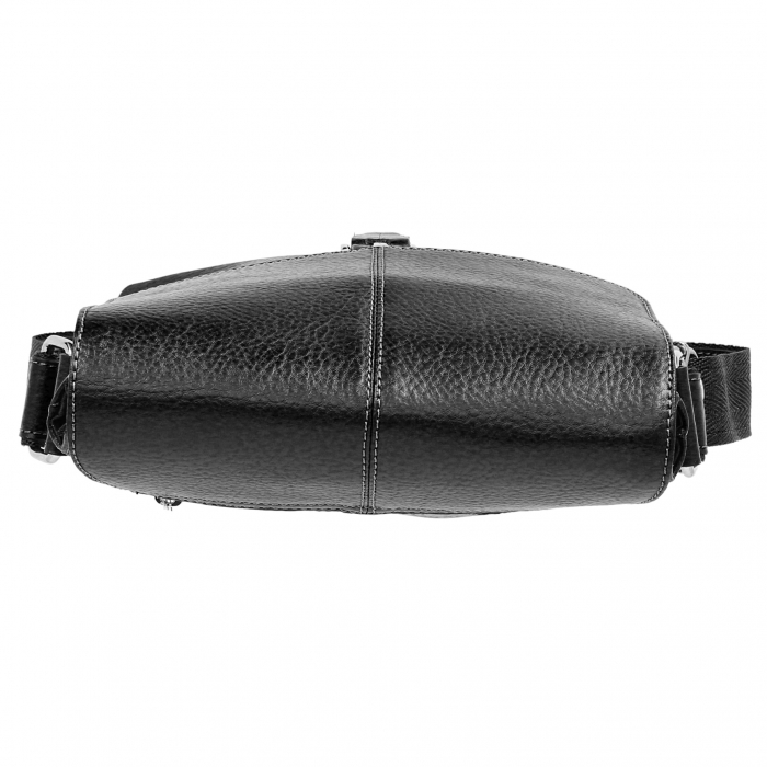 Borseta de barbati din piele naturala moale, model 064, Negru mat [5]