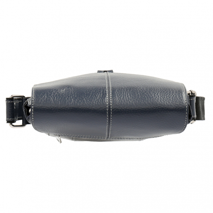 Borseta de barbati din piele naturala moale, model 064, Bleumarin mat [7]