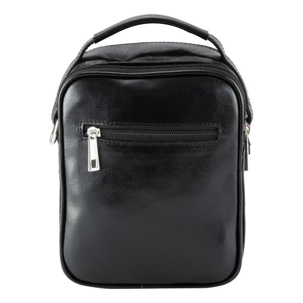 Borseta de barbati din piele naturala moale, model 071, Negru [3]