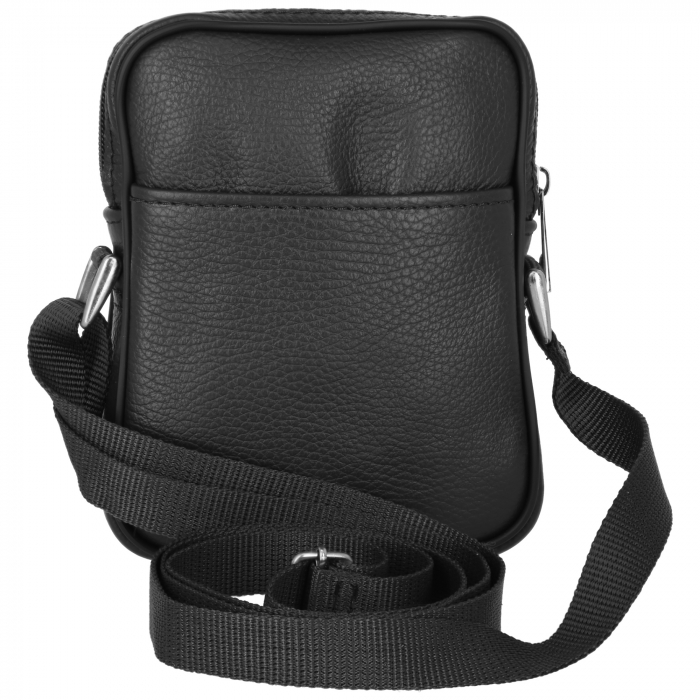 Borseta de barbati din piele naturala moale, model S03, Negru [4]