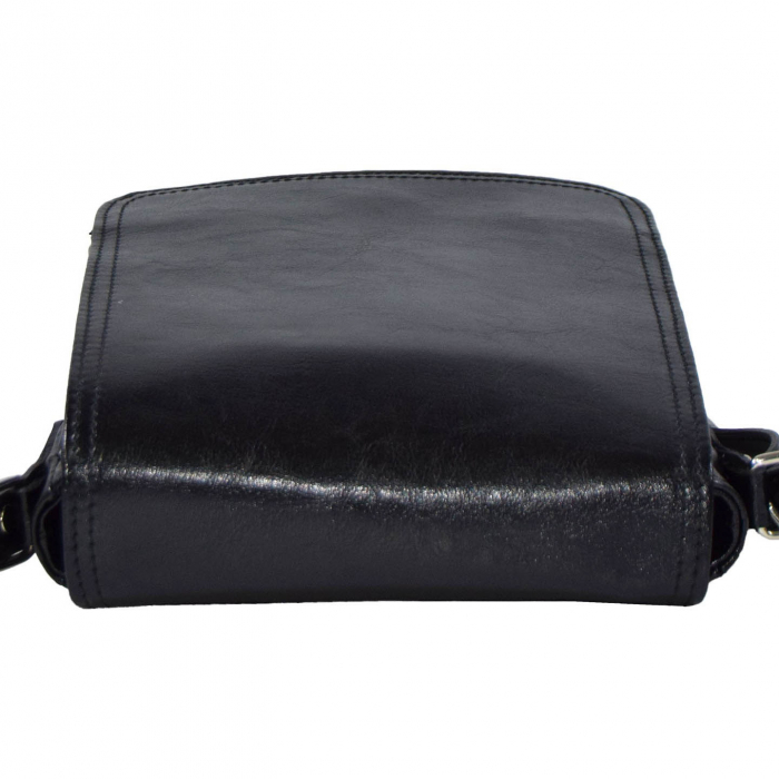 Borseta de barbati din piele naturala, model 05, Negru [6]