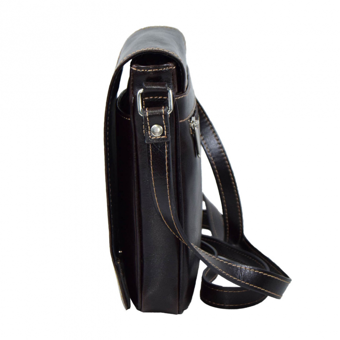 Borseta de barbati din piele naturala, model 05, Maro vintage [5]